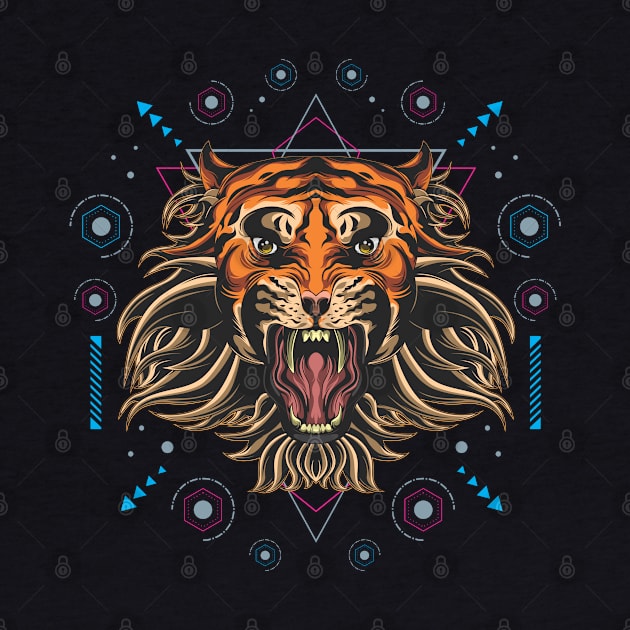 TIGER SACRED GEOMETRY by sugiartoss_